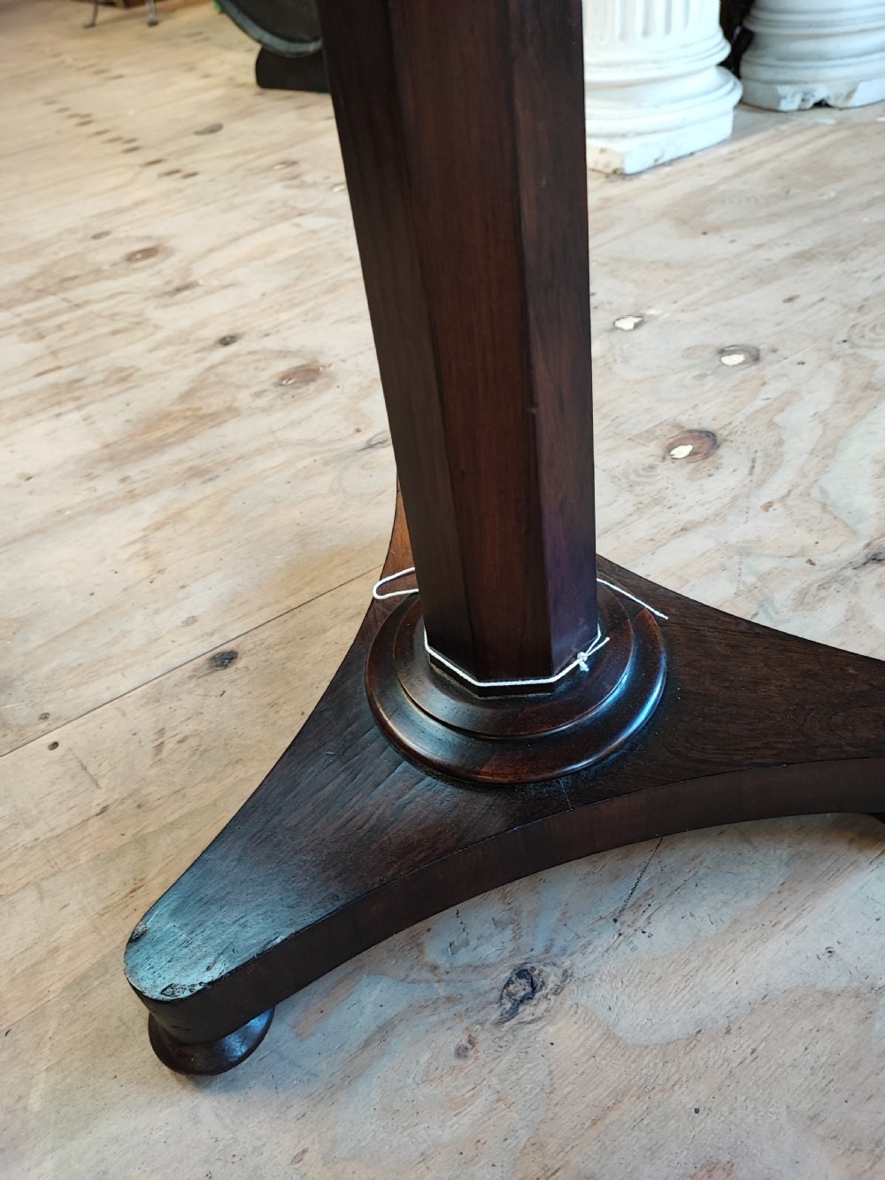 A Regency rosewood wine or lamp table. View VI