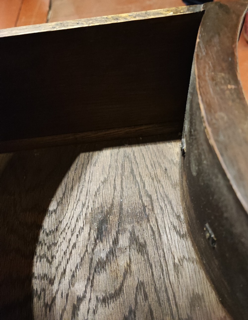 Antique Walnut Georgian style chest of drawers. View V