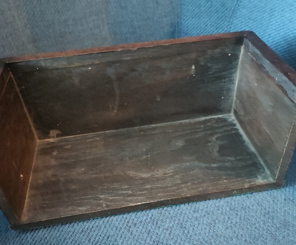 Art's and crafts copper and oak book trough. View V