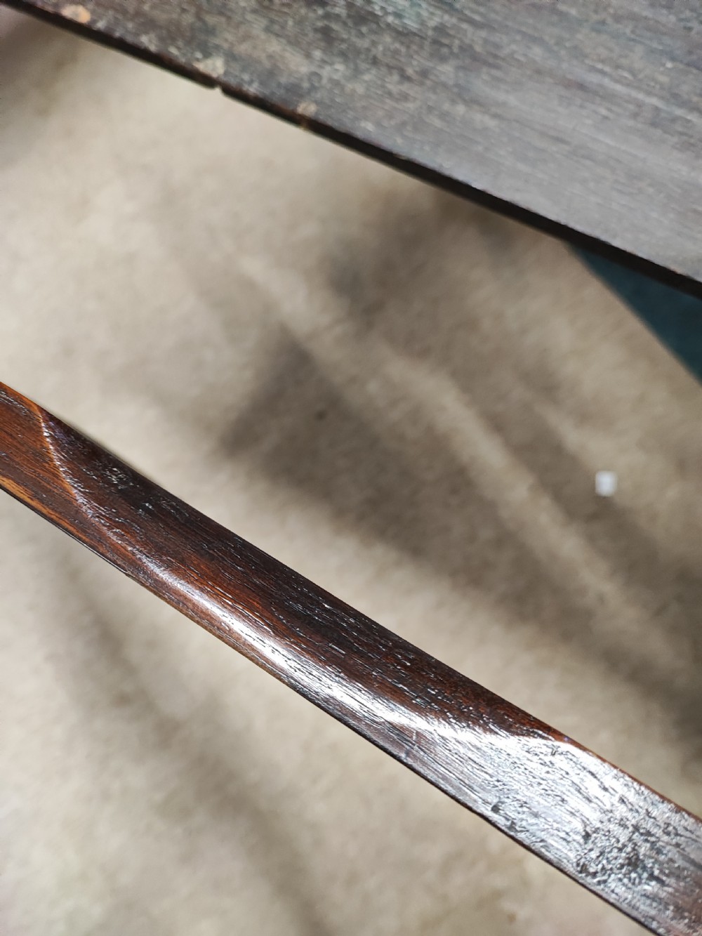 A fine George ll red walnut concertina tea table  View VIII