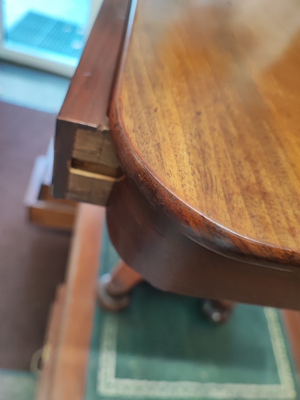 Regency mahogany hall or side table. View II