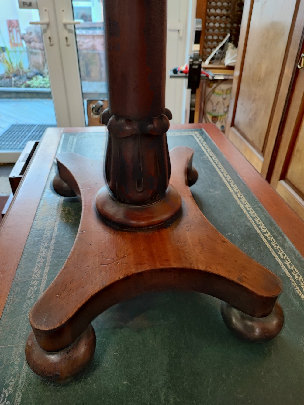 Regency mahogany hall or side table. View III