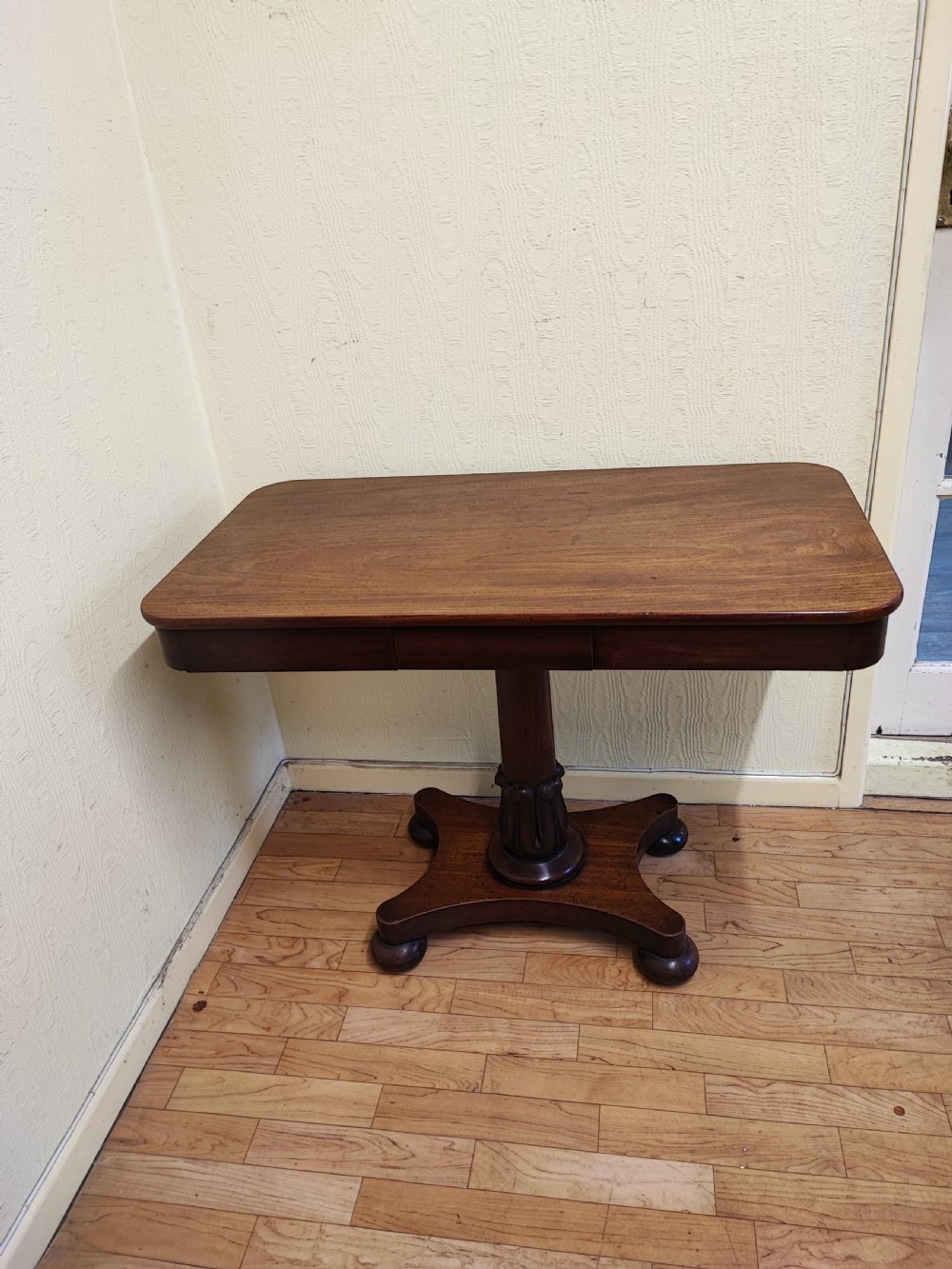 Regency mahogany hall or side table. View VI