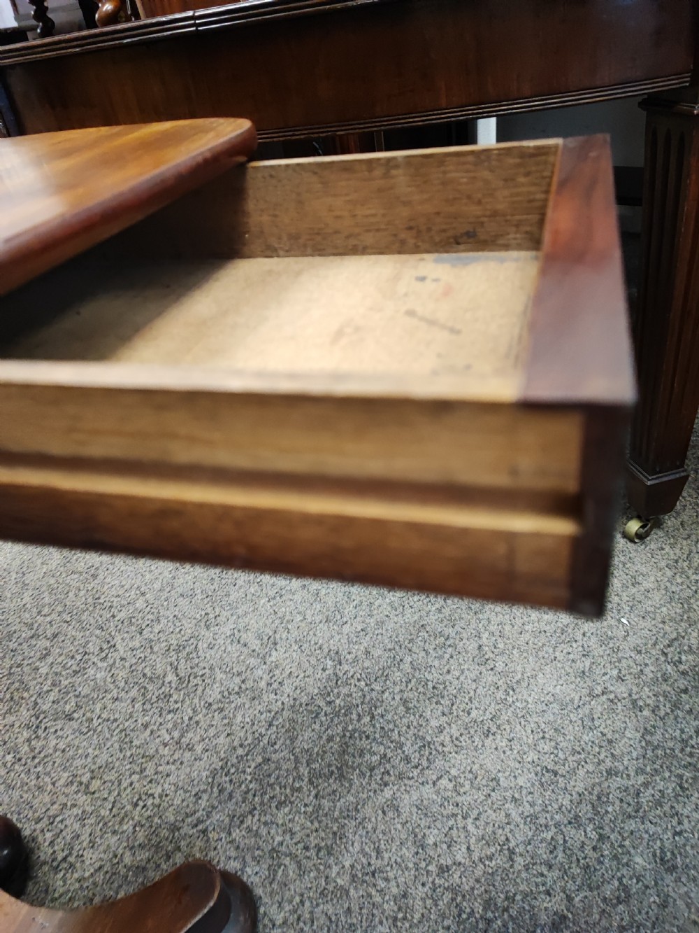 Regency mahogany hall or side table. View VII