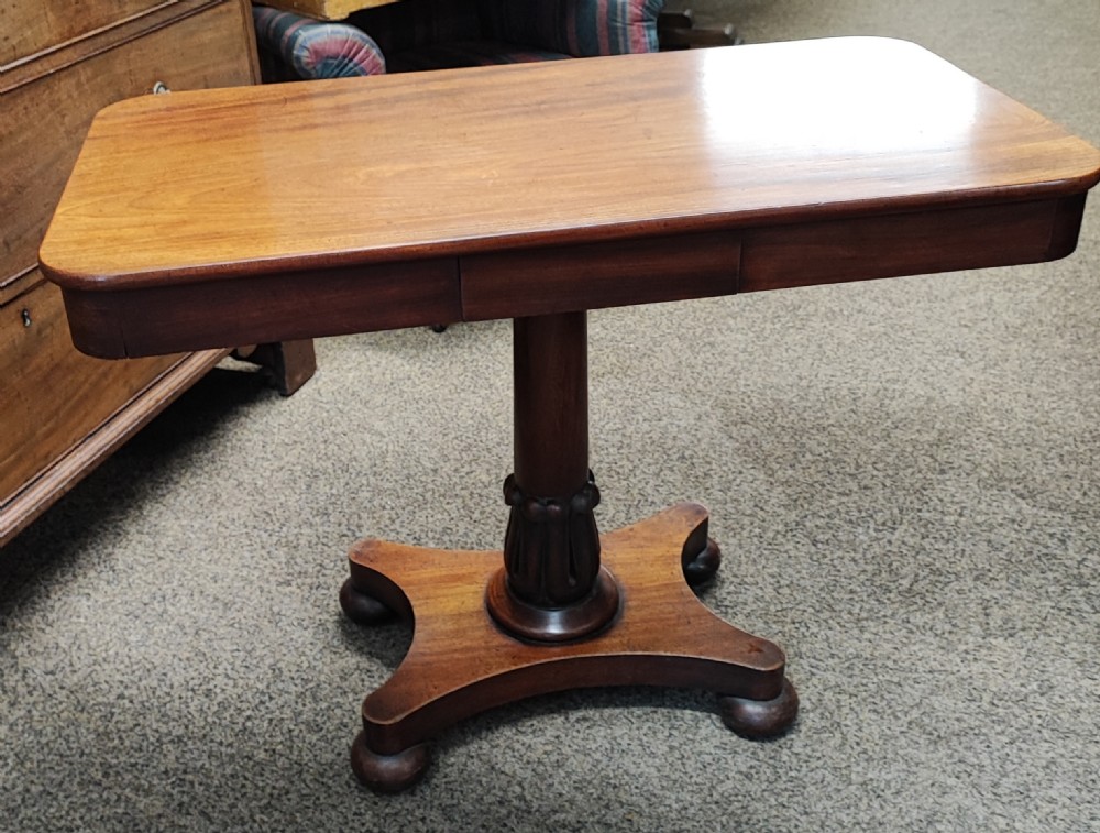 Regency mahogany hall or side table. View VIII
