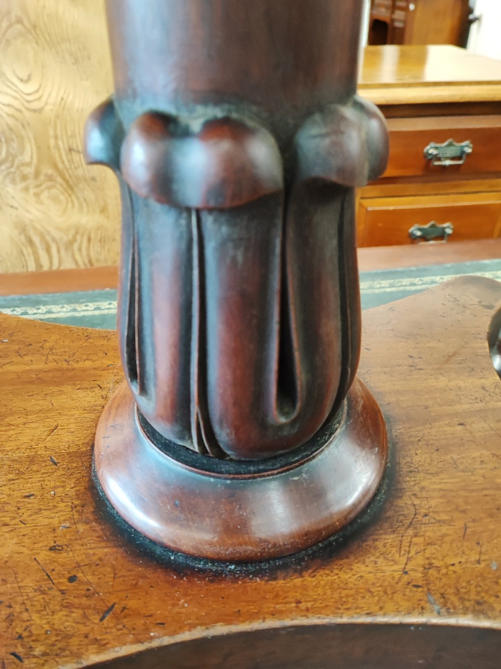 Regency mahogany hall or side table. View IX