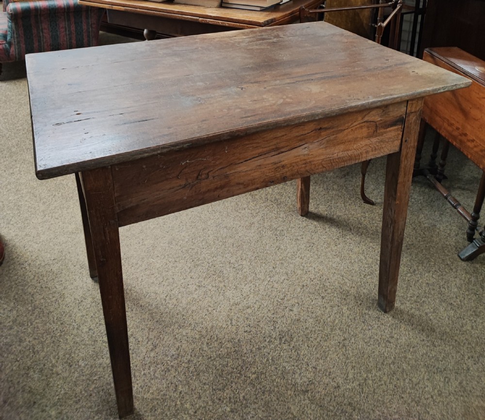 A small Georgian oak kitchen table. View VI