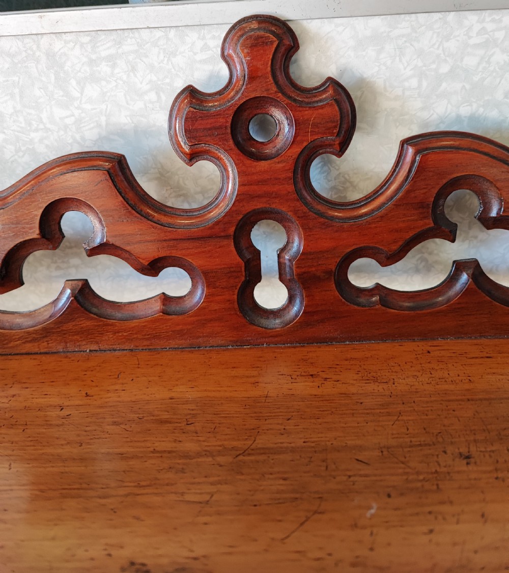 Victorian walnut hanging shelves. View XV