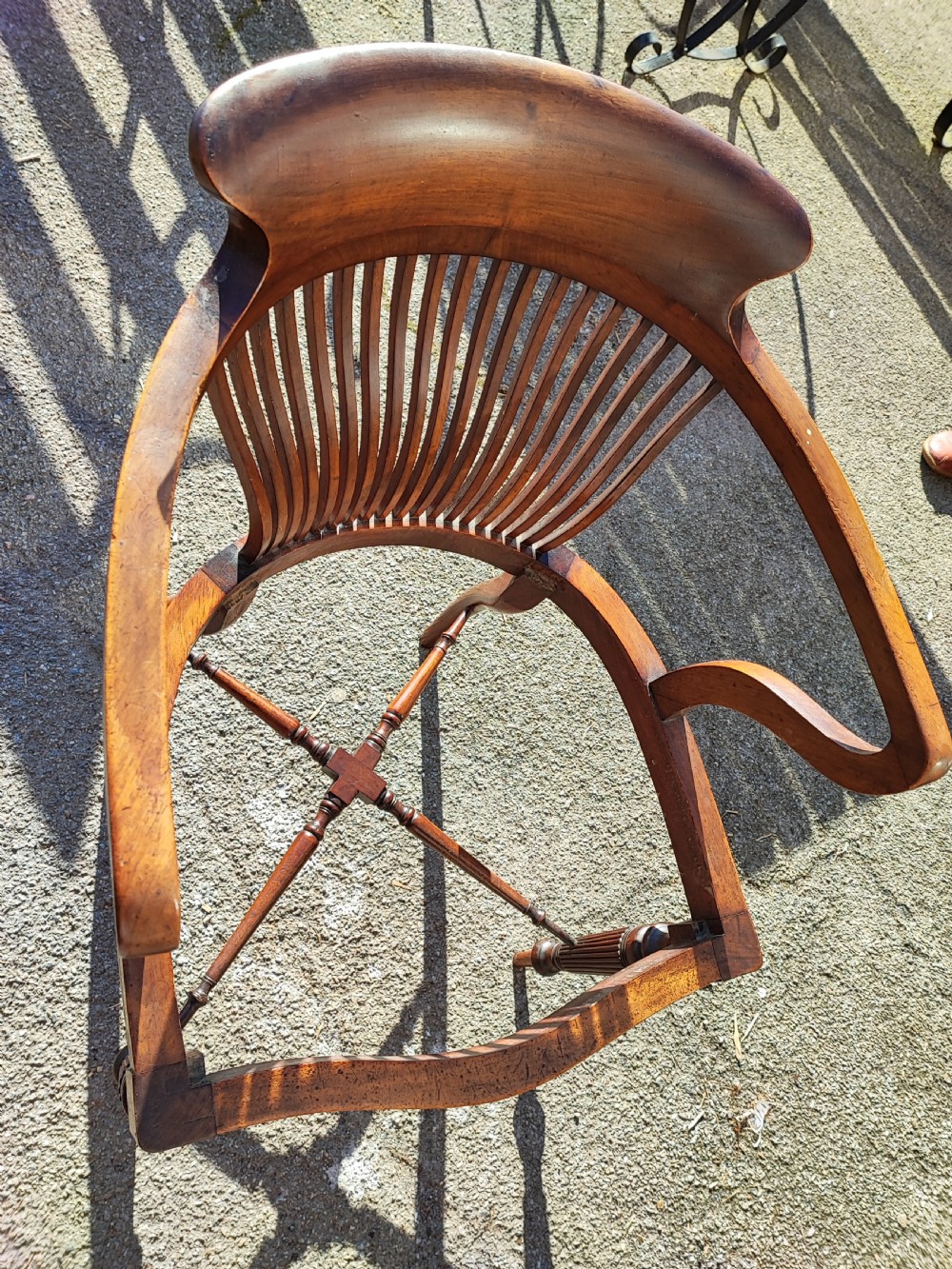 Victorian mahogany desk or office chair.  View II