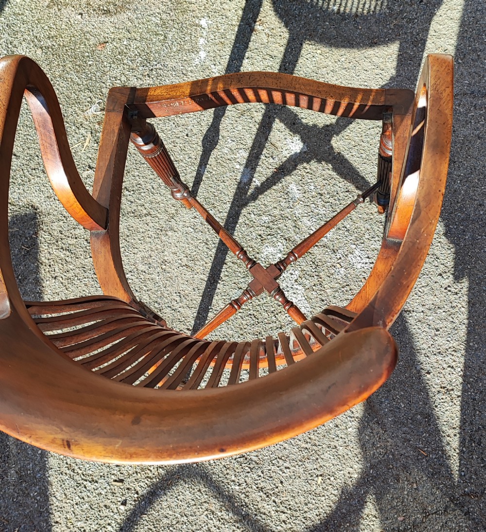 Victorian mahogany desk or office chair.  View V