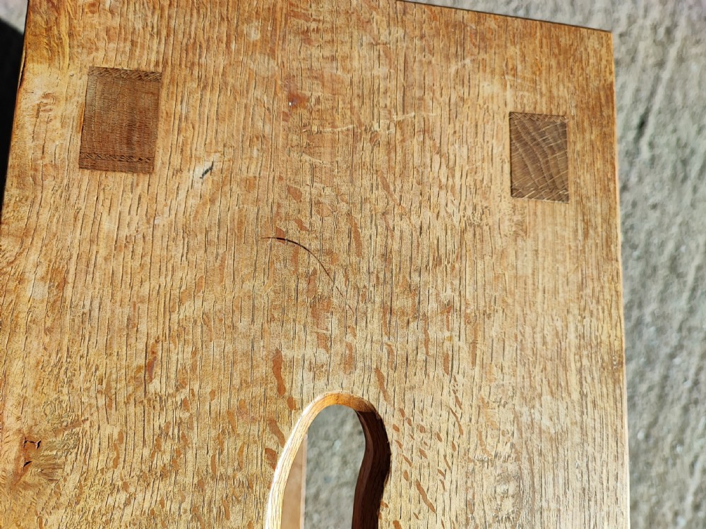Cotswold Oak trestle end stool  View VIII