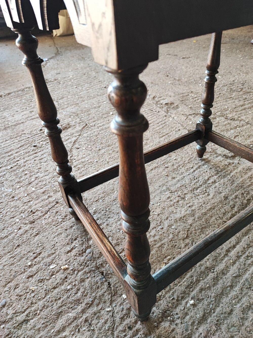 Victorian (Green Man ) carved oak side table. View XI