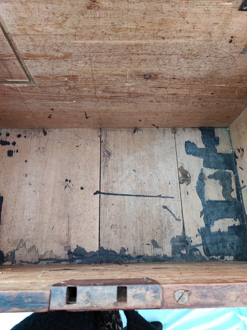 Regency pine barristers document trunk  View IV