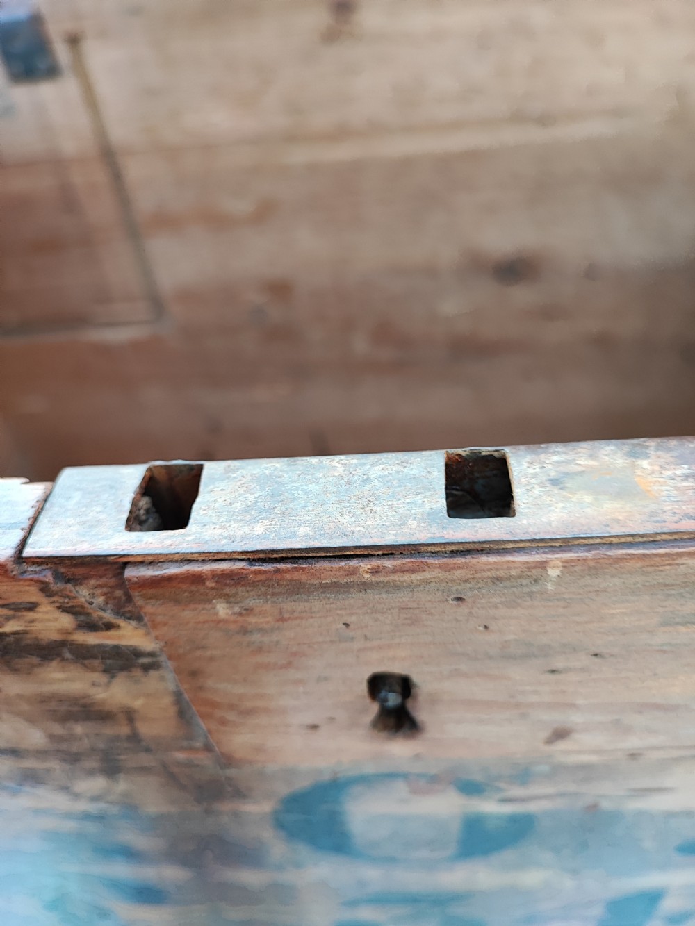 Regency pine barristers document trunk  View VI