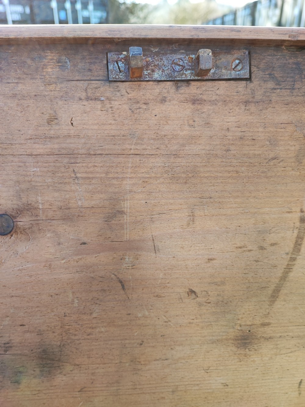 Regency pine barristers document trunk  View VII