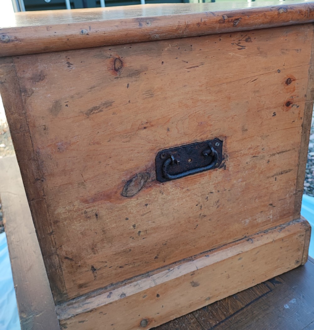 Regency pine barristers document trunk  View XIV