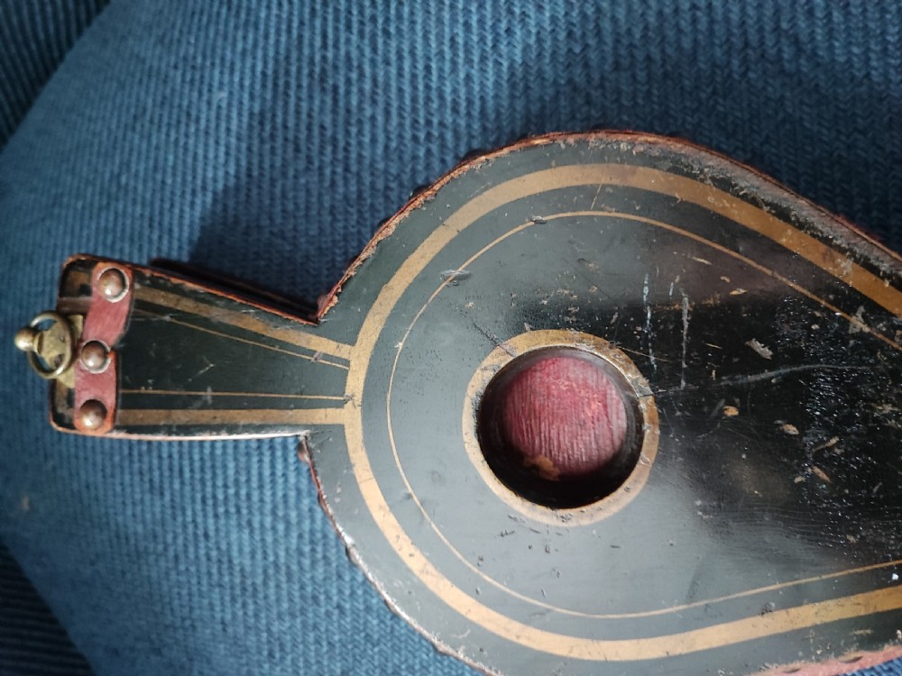 Pretty antique lacquered bellows. View VIII