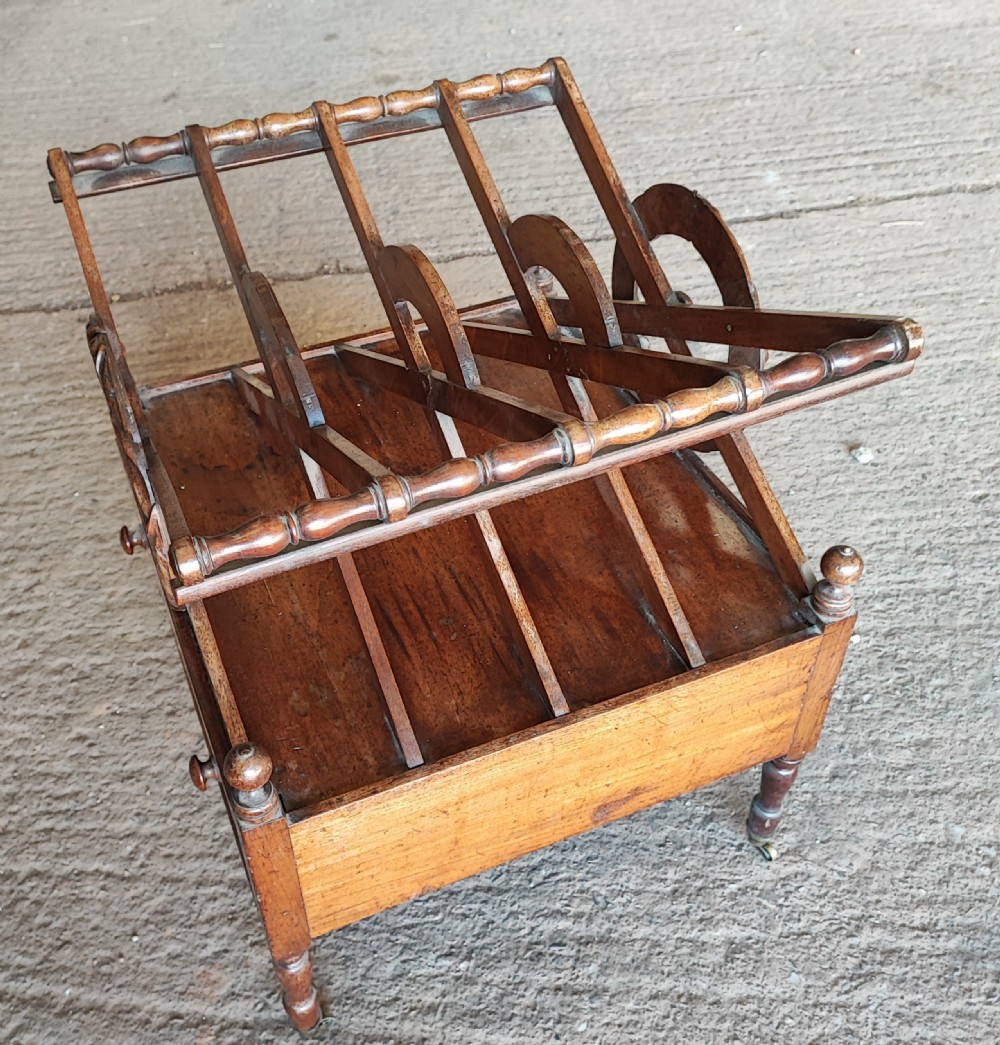 Regency mahogany Canterbury after a design by J,C, Loudoun. 1833. With good provenance. View VII