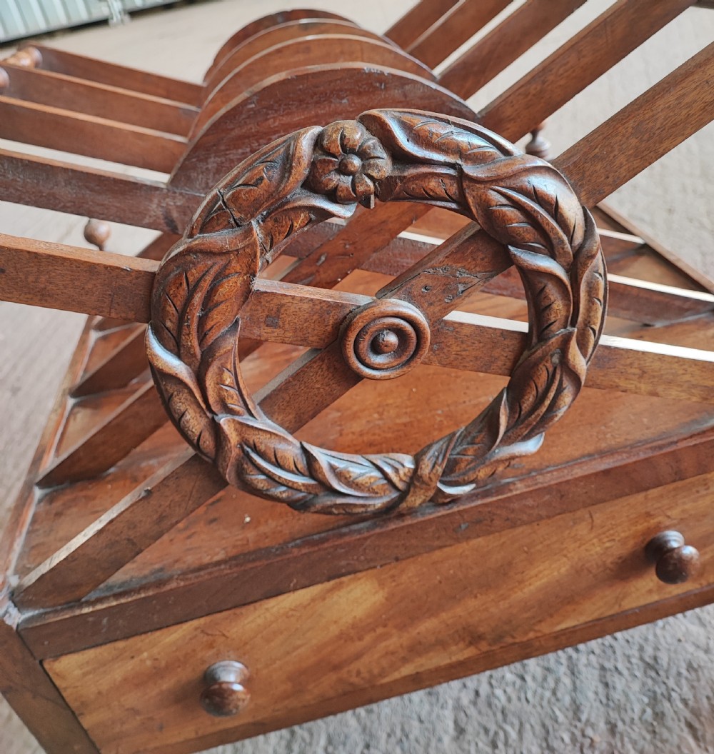 Regency mahogany Canterbury after a design by J,C, Loudoun. 1833. With good provenance. View XI
