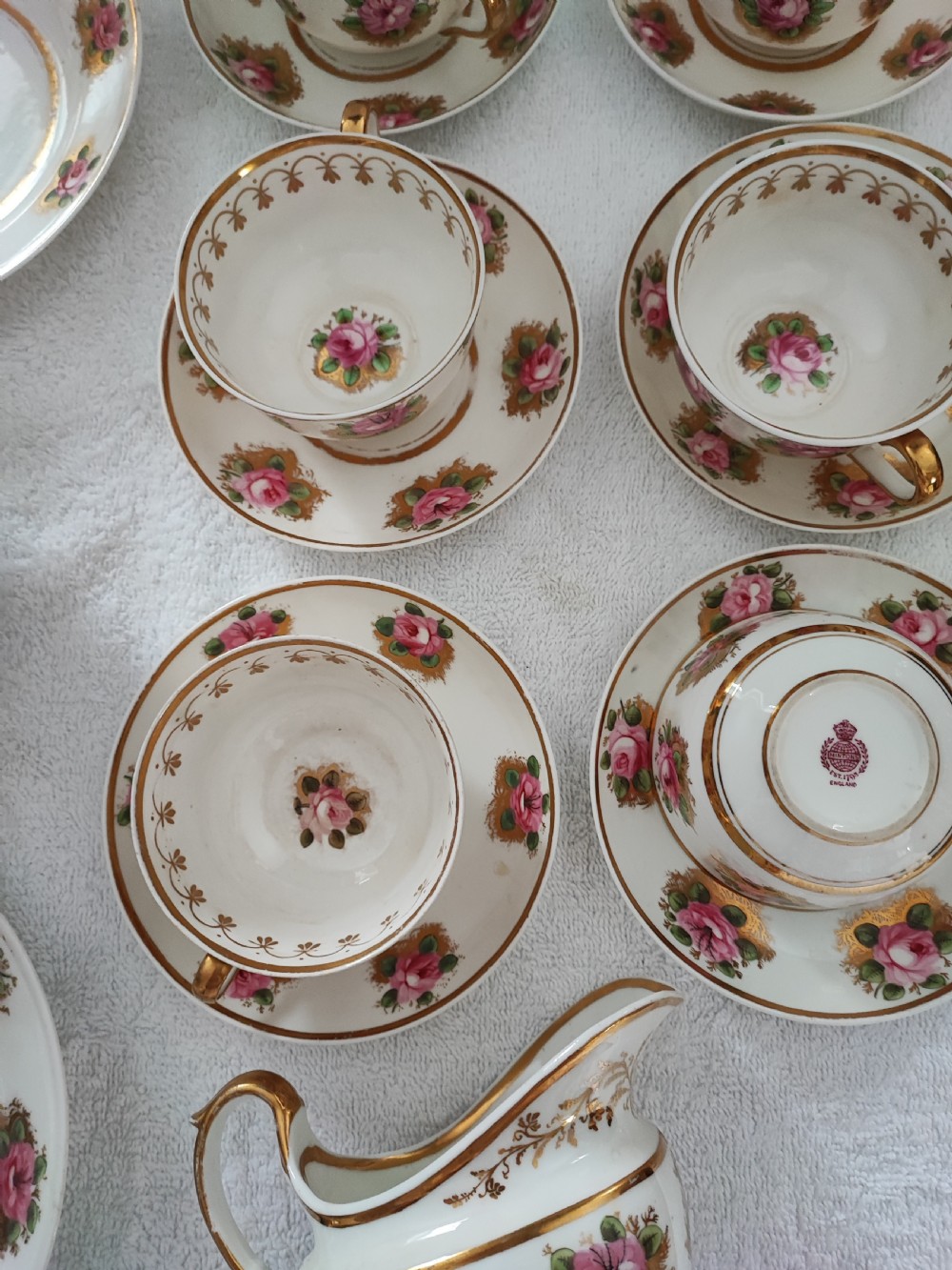 Pretty Minton's porcelain 6 person tea set. View V