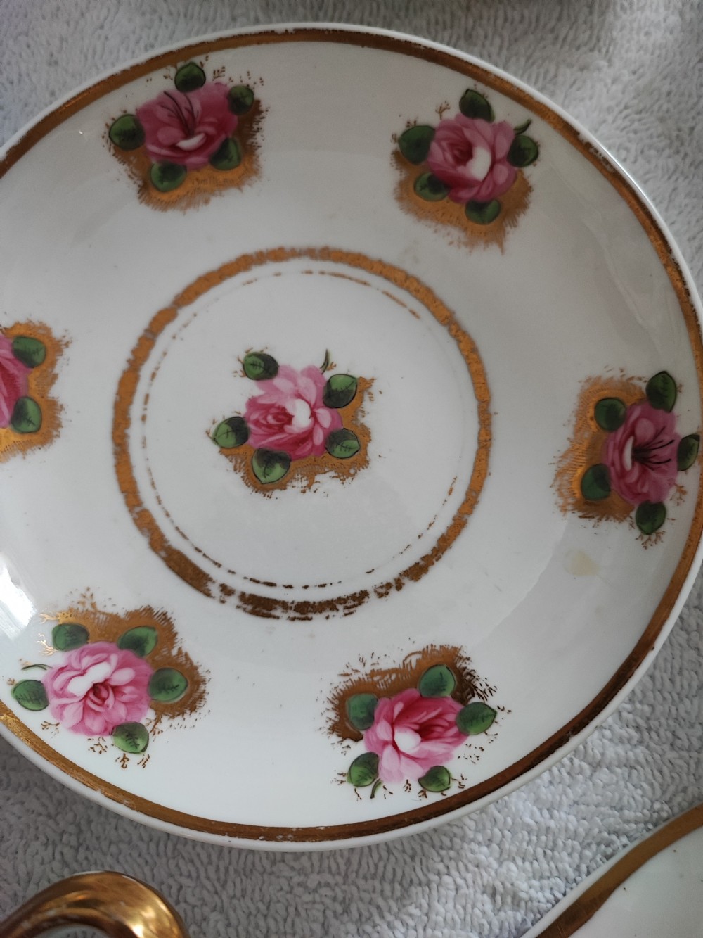 Pretty Minton's porcelain 6 person tea set. View IX