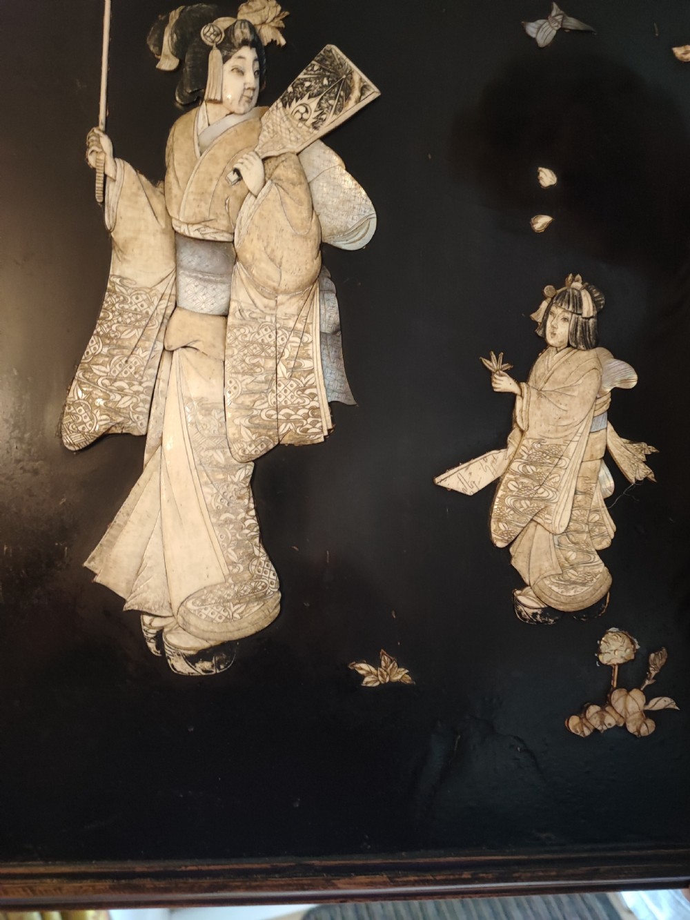 Meiji period shibayama picture panel. View VII