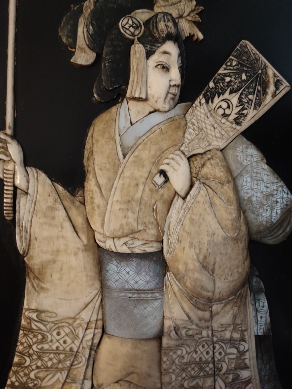Meiji period shibayama picture panel. View IX