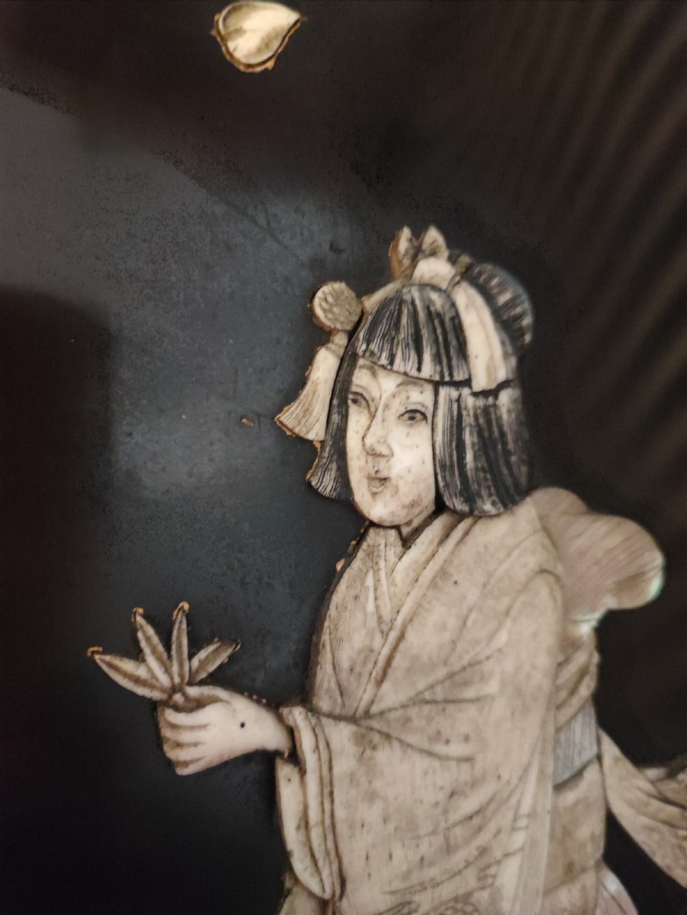 Meiji period shibayama picture panel. View X