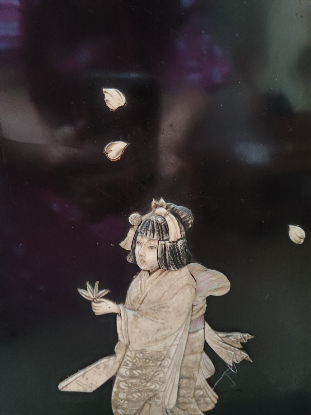 Meiji period shibayama picture panel. View XIII