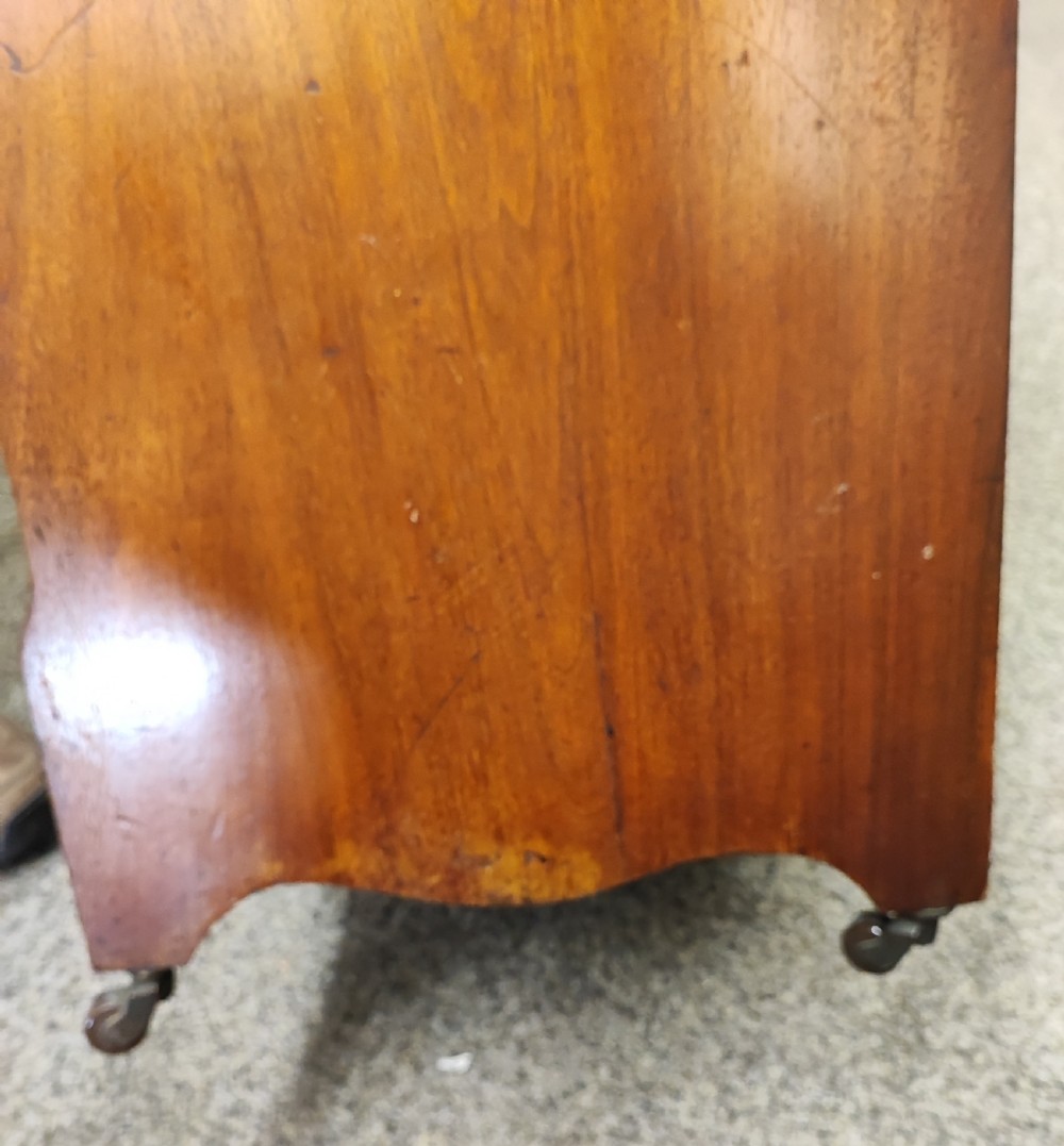 A Victorian walnut and brass tall coal box  View II