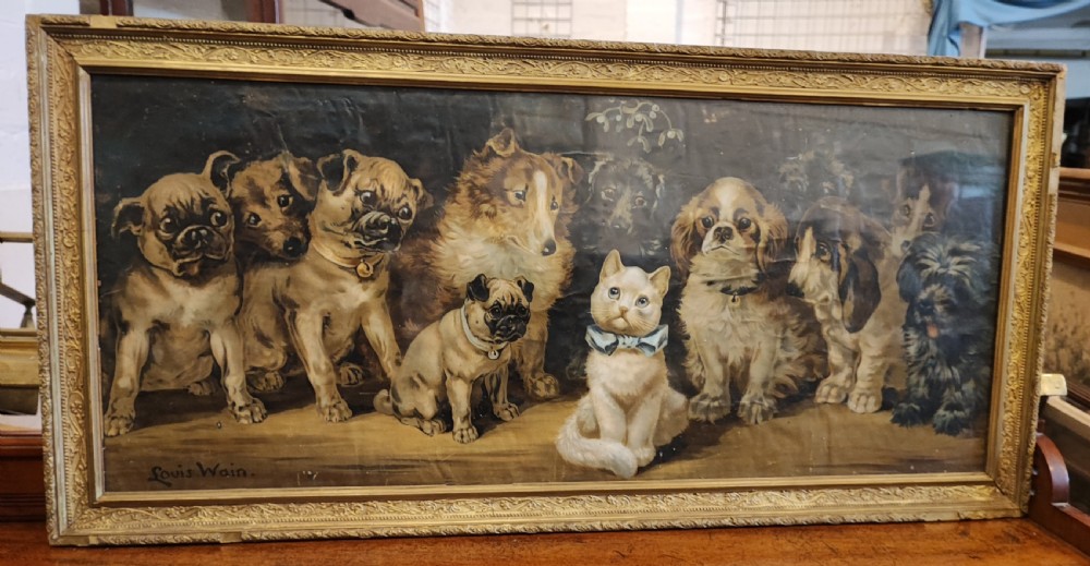 Large Louis Wain print 