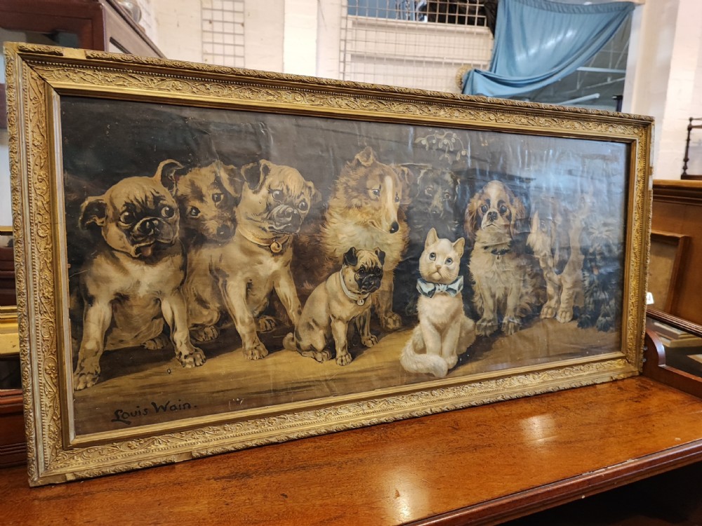 Large Louis Wain print  View XV