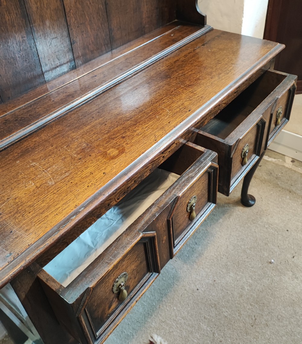 An antique oak dresser  View IV