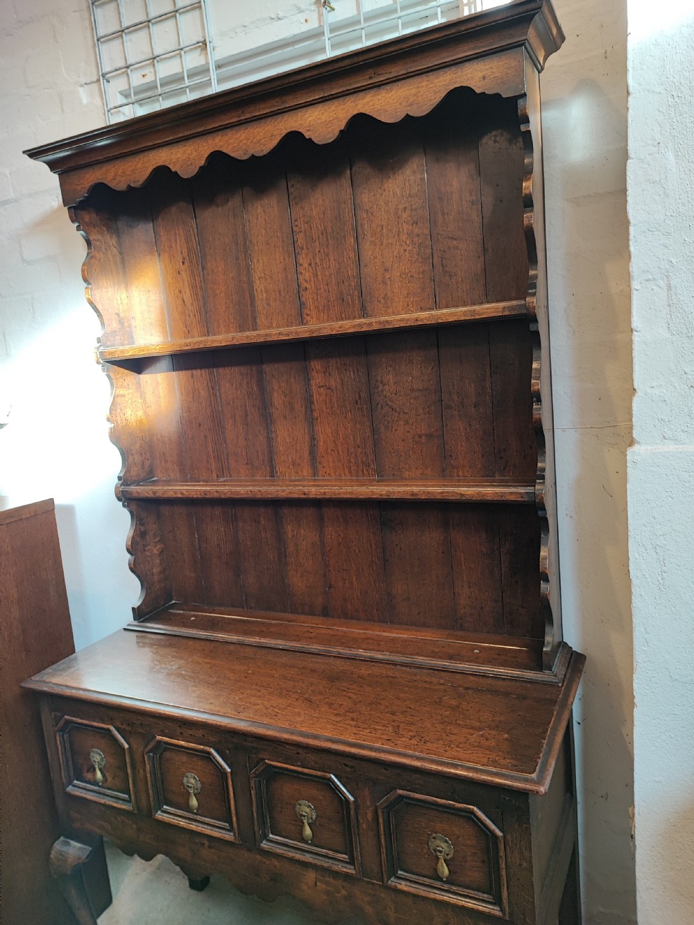 An antique oak dresser  View V