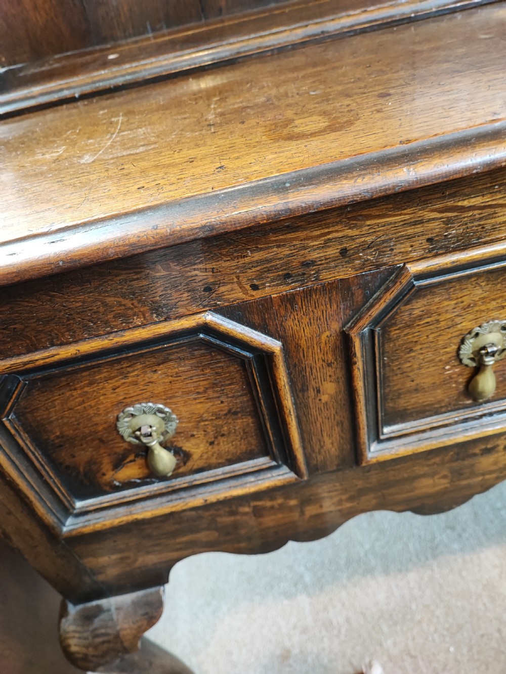 An antique oak dresser  View VII