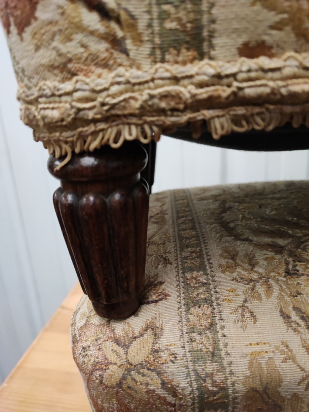 A pair of Regency rosewood foot stools  View V