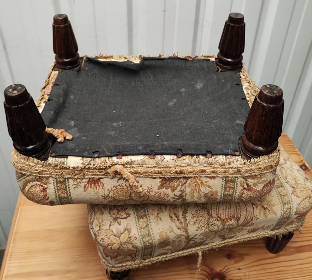 A pair of Regency rosewood foot stools  View IX