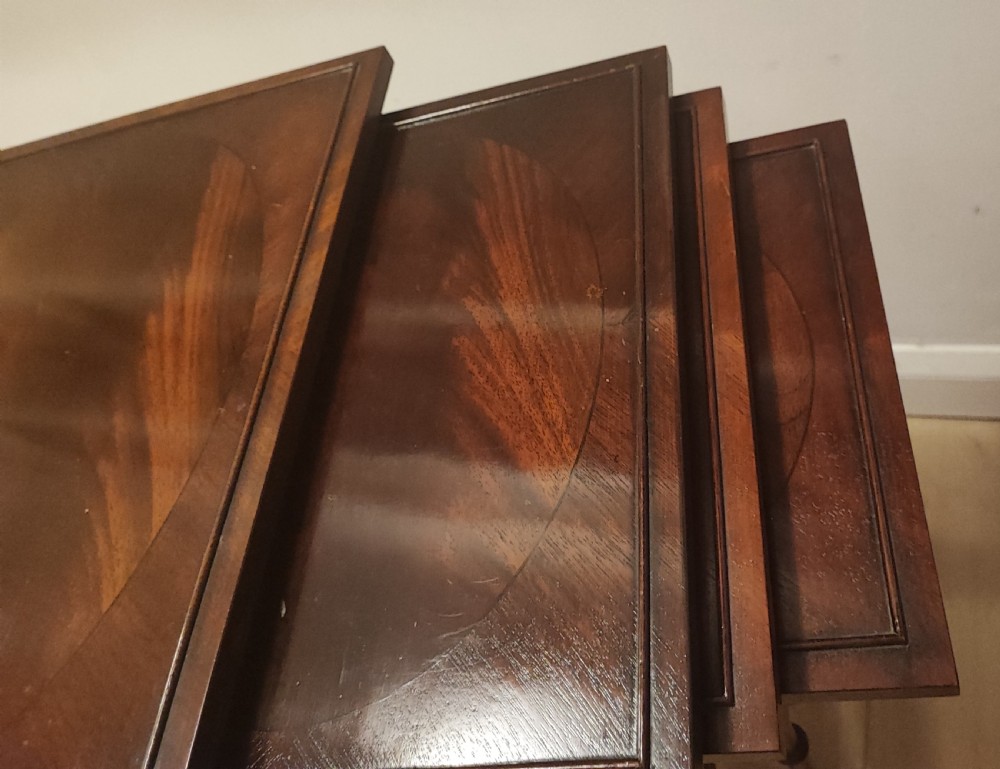 Mahogany quarteto of tables in the George III style. View XIV