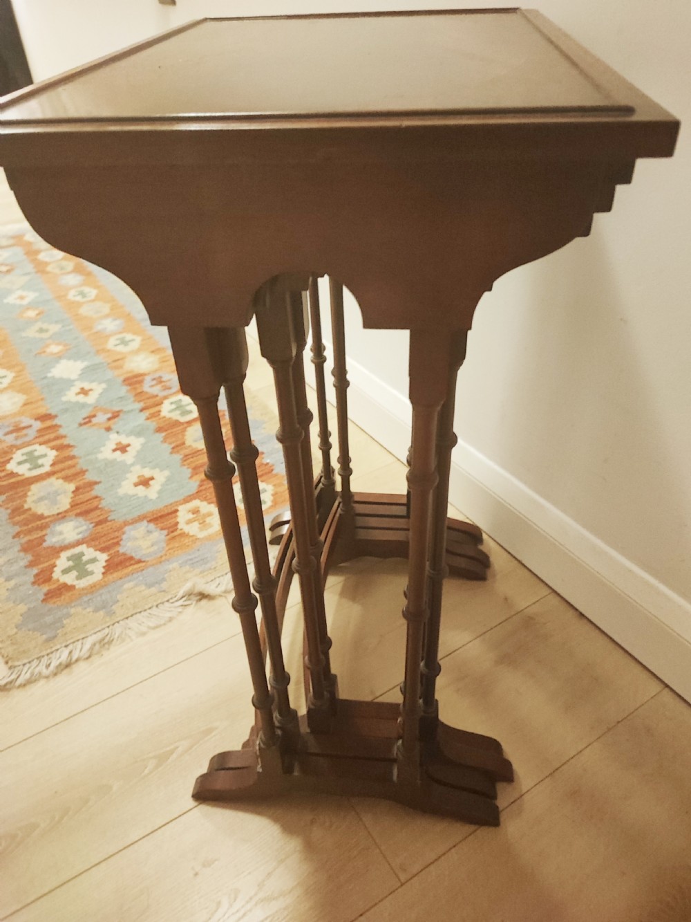 Mahogany quarteto of tables in the George III style. View XVII