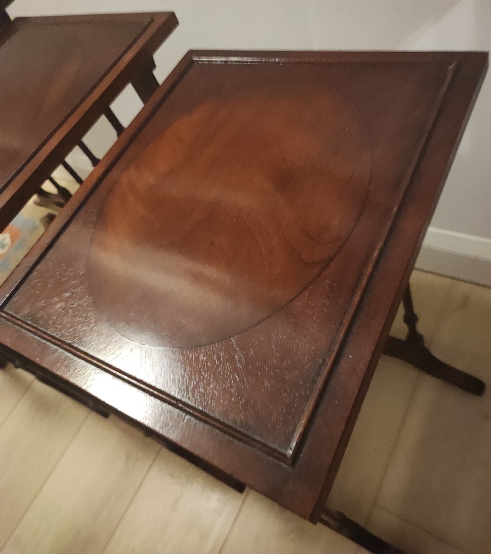 Mahogany quarteto of tables in the George III style. View XIX