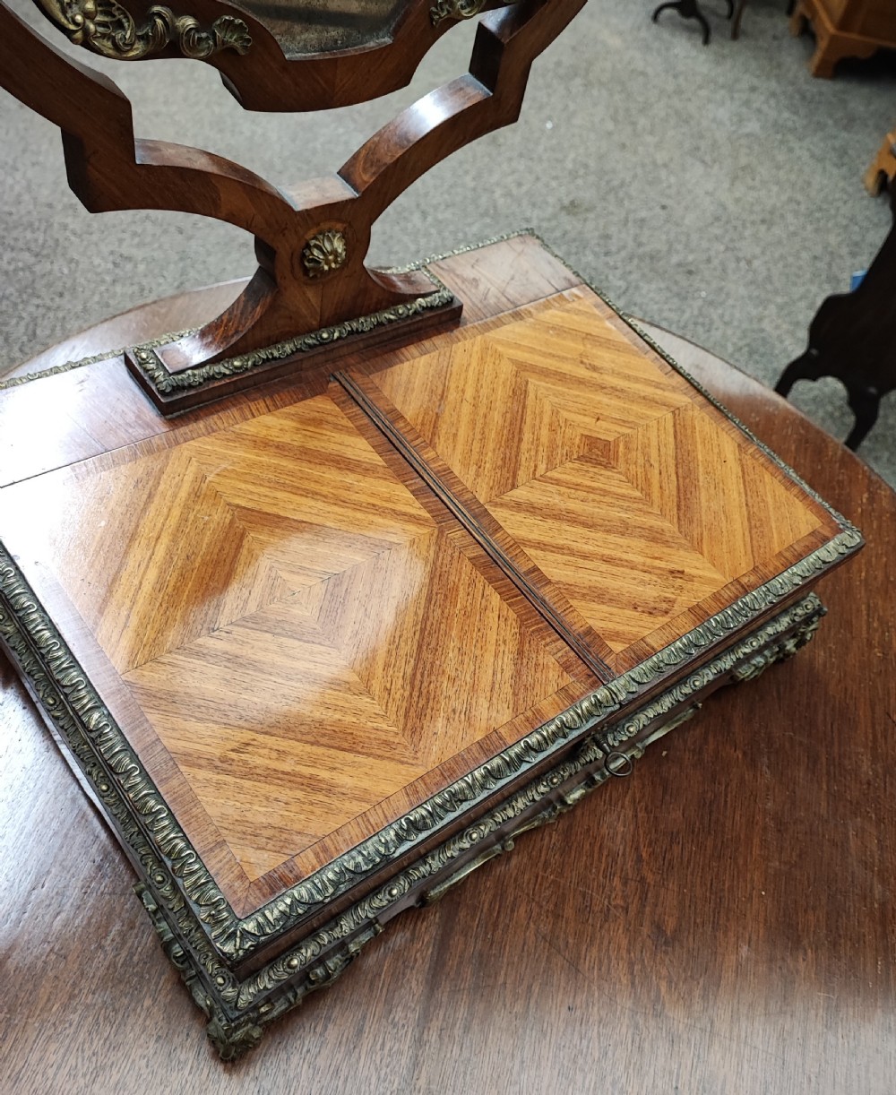 A fine French Kingwood and ormolu dressing mirror. View XIII