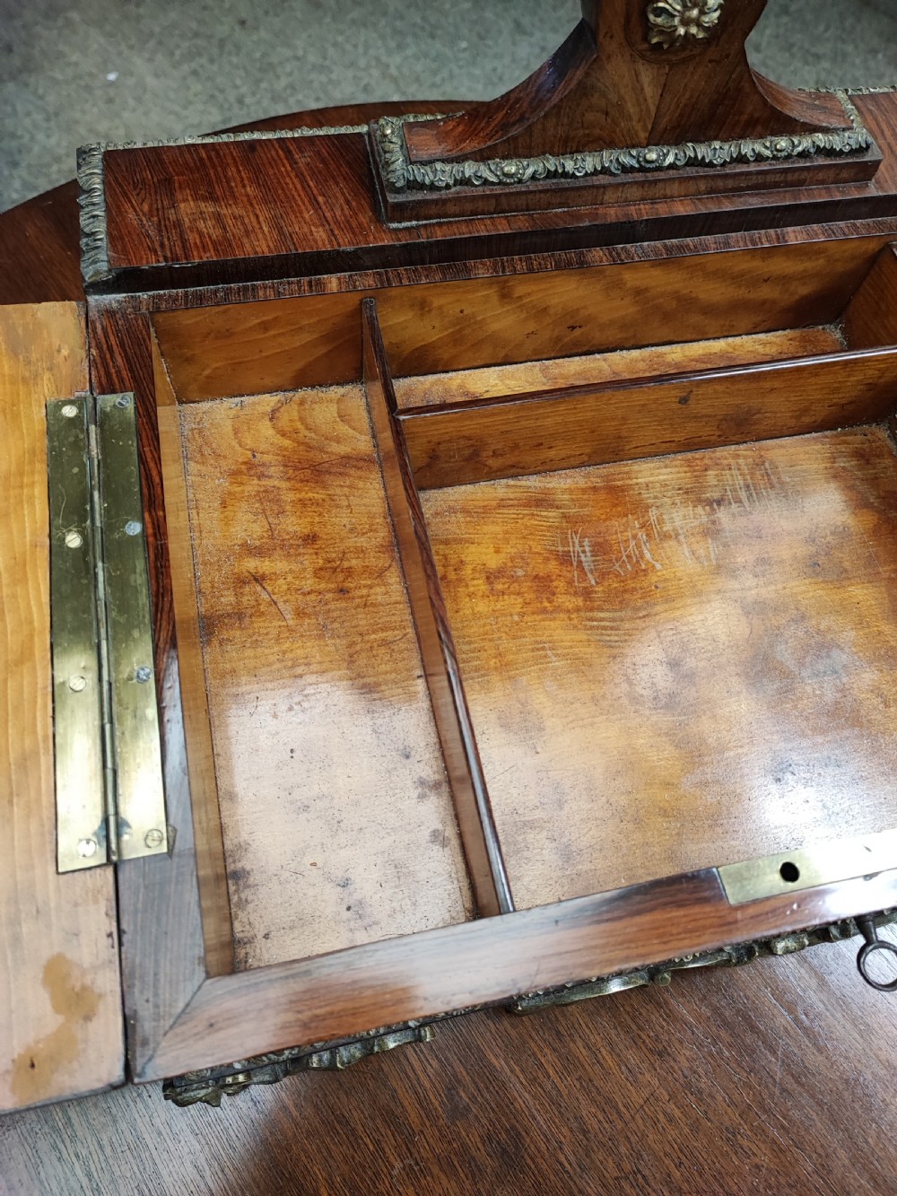 A fine French Kingwood and ormolu dressing mirror. View XXI