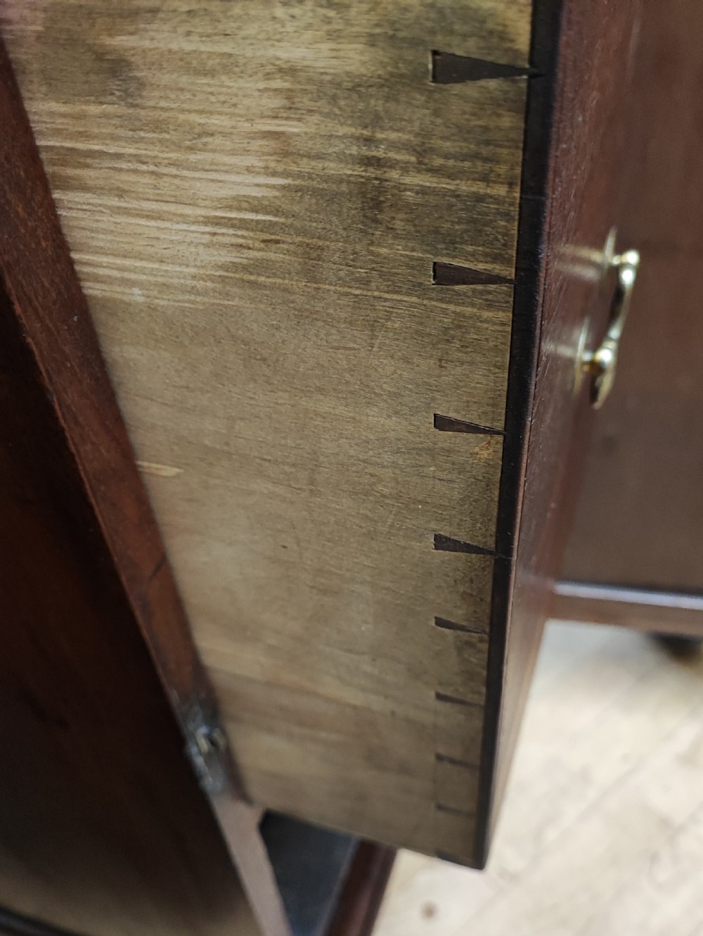 A pair of Regency mahogany bedside cabinets. View XIV