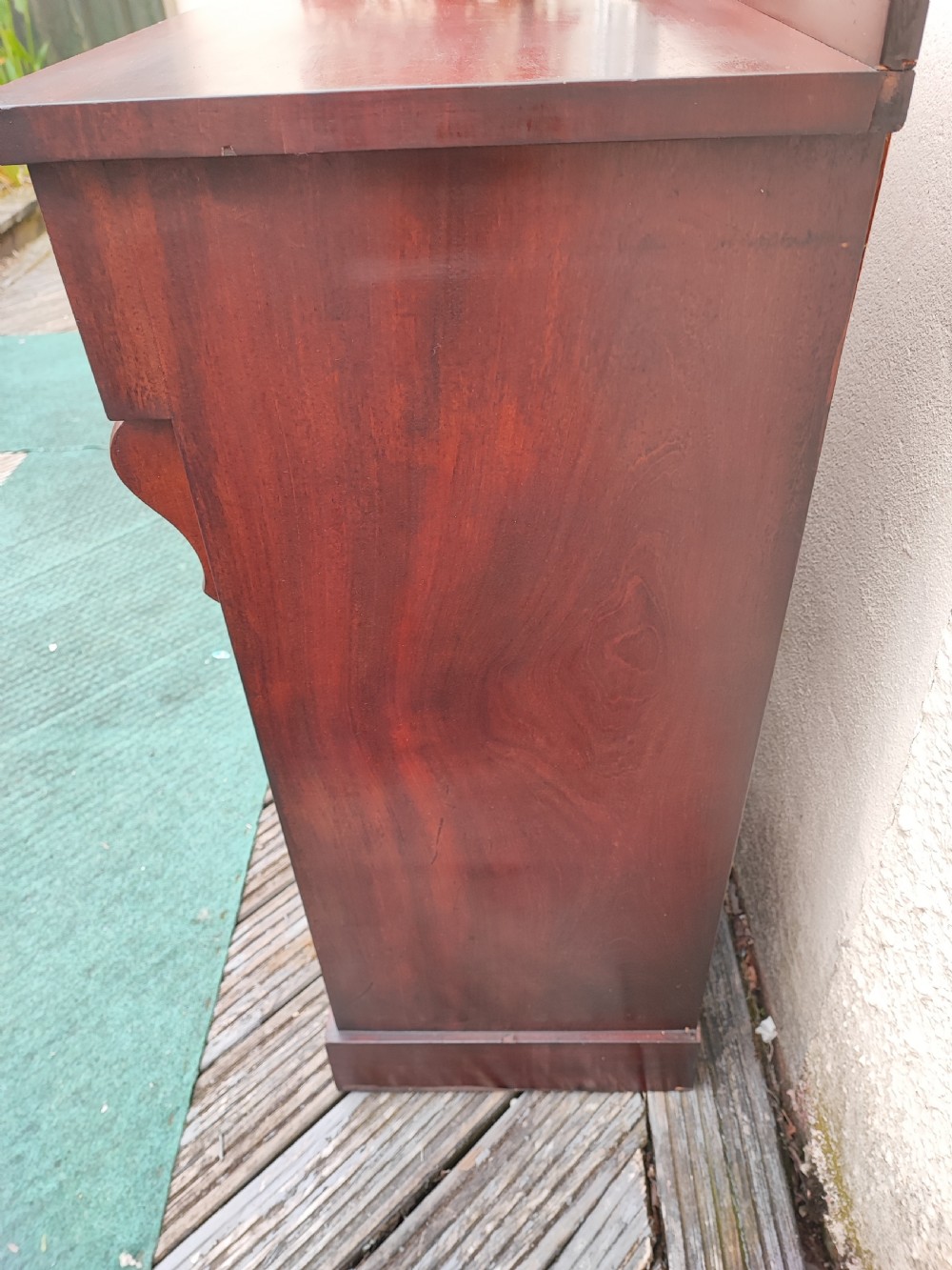 A quality Victorian mahogany 2 door side cabinet, chiffonier. View VI