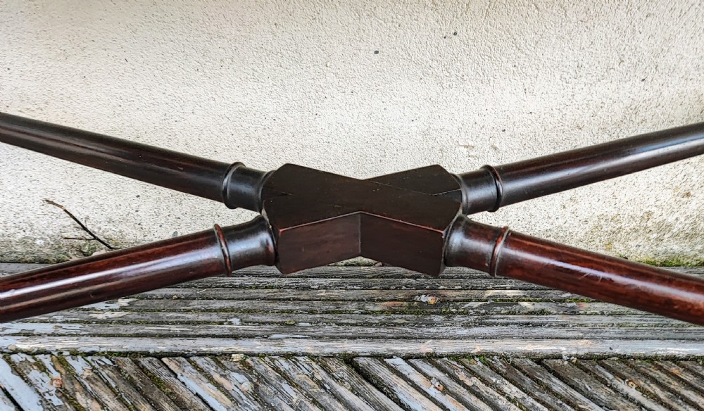 Edwardian mahogany library book trough , in the George III style. View V