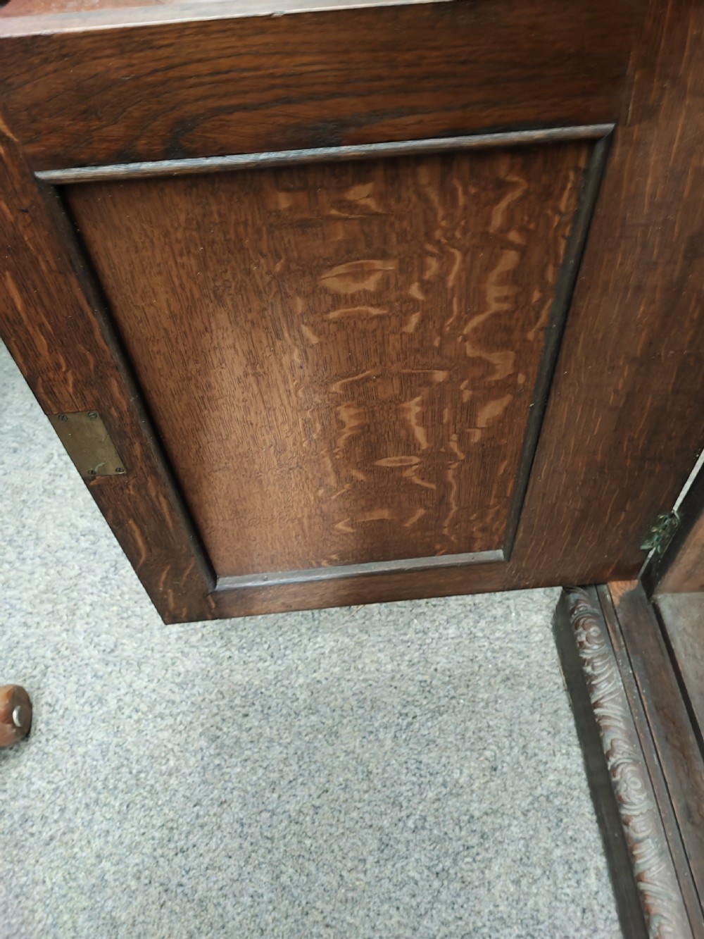 Victorian carved Green Man oak sideboard. View XVI