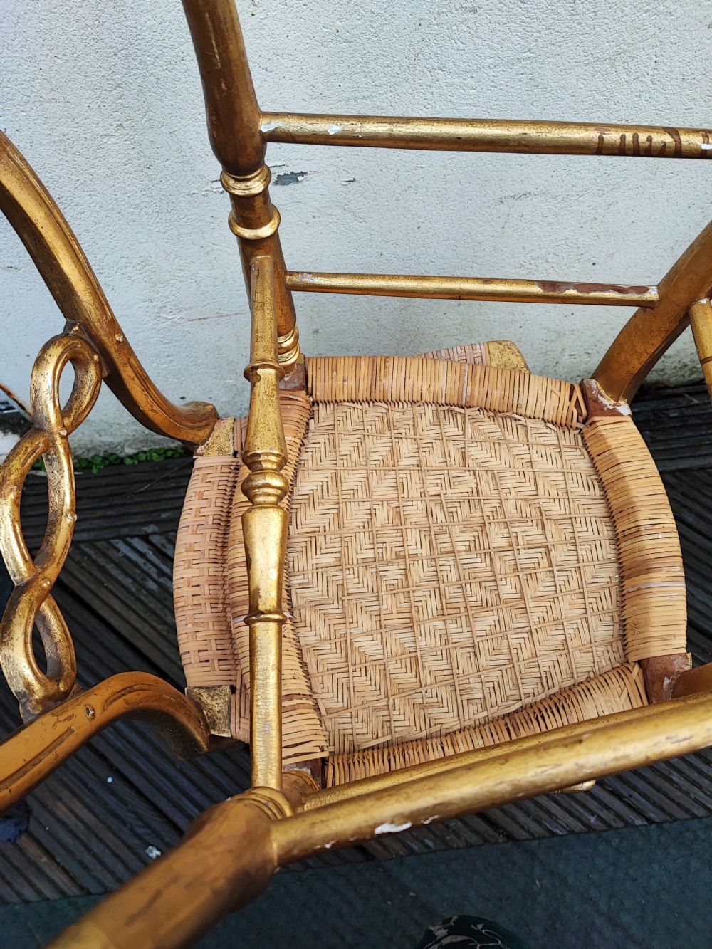 A pretty pair of Victorian giltwood bedroom chairs  View VI