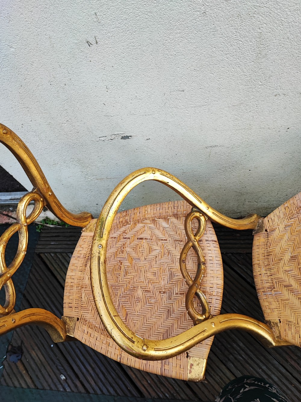 A pretty pair of Victorian giltwood bedroom chairs  View VII