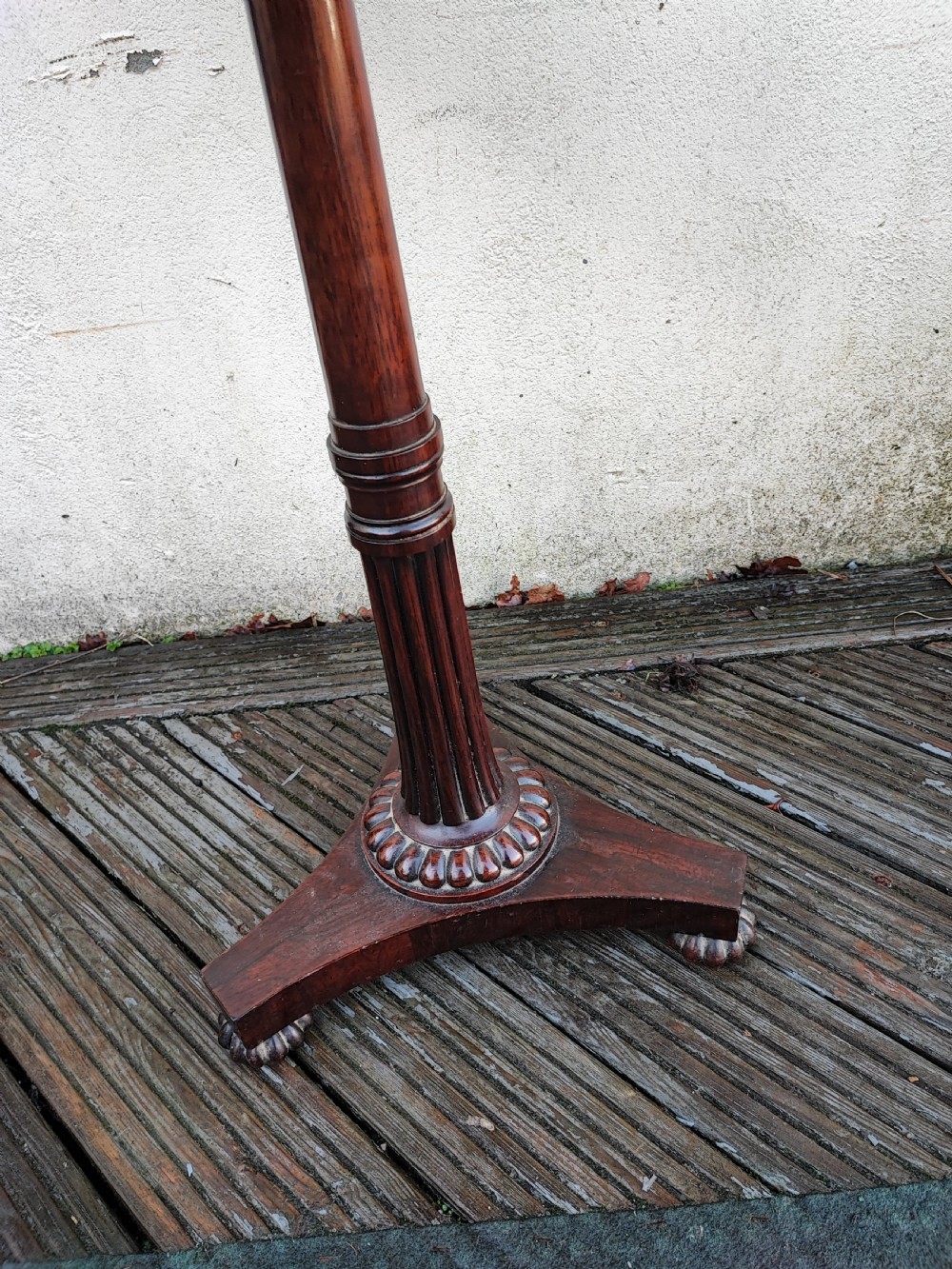 Quality Regency rosewood lamp or occasional table. View IV