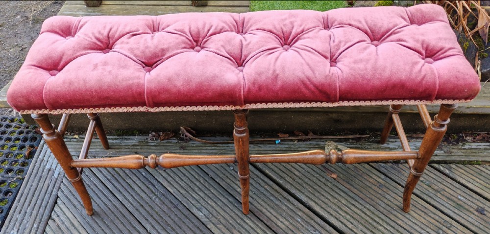 19c long stool or window seat.